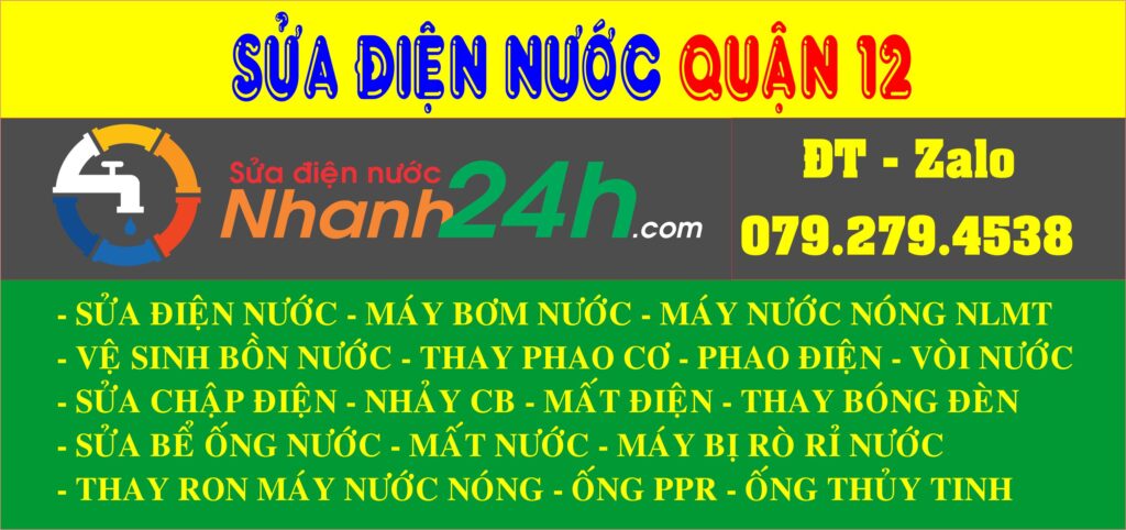 sửa điện nước quận 12