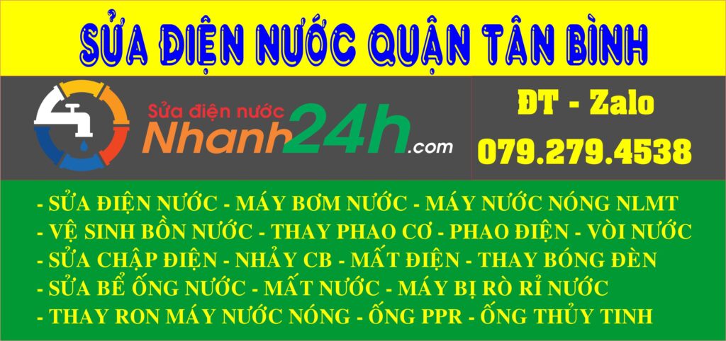 sửa điện nước quận tân bình sửa điện nước quận tân bình